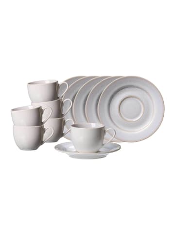 Ritzenhoff & Breker 6er Set Espressotassen mit Untertassen Laredo in Beige 90 ml in beige