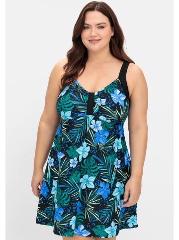 sheego Badekleid in tiefblau-bedruckt