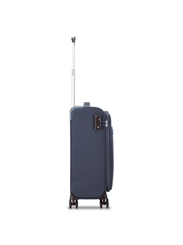 Roncato Lite Soft Neon 4 Rollen Kabinentrolley 55 cm in navy blau
