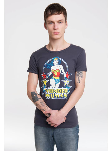 Logoshirt T-Shirt Wonder Woman in blaugrau