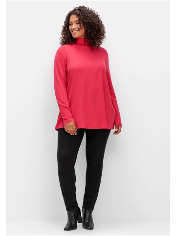 sheego Langarmshirt in magenta