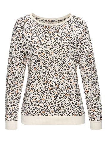 Vivance Active Pyjama in creme-schwarz-gemustert