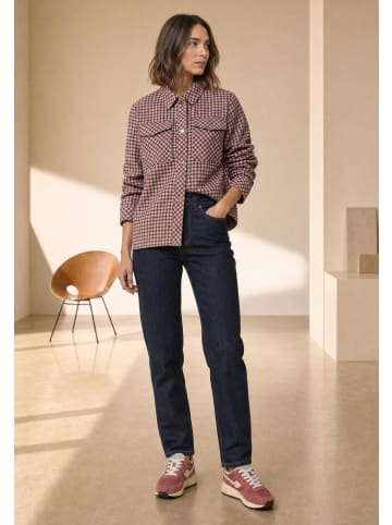 Street One Overshirt mit Karomuster in Warm Blush