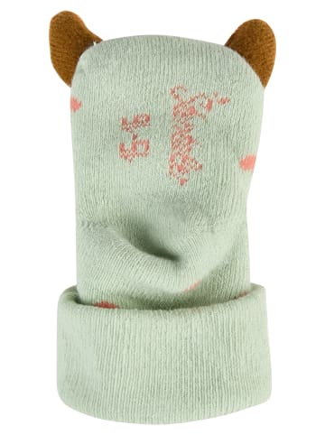 Sterntaler Baby Rasselsocken Reh in puder green