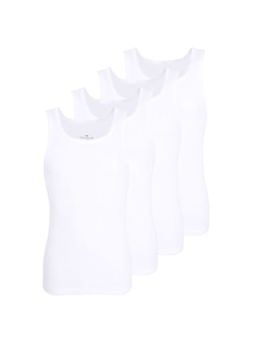 Tom Tailor Unterhemden 4er Pack in Weiß