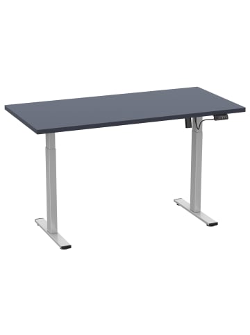 VCM  Schreibtisch Lona elektrisch verstellbar 160 x 80 in Silber / Anthrazit