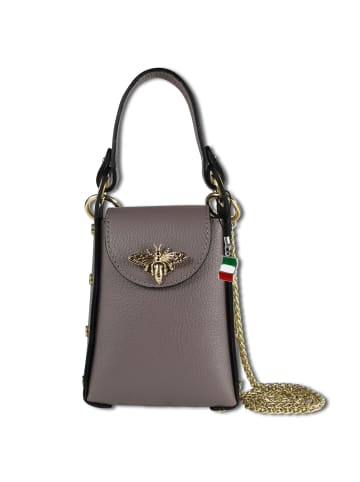 Florence Florence Umhängetasche Leder braun, taupe ca. 13cm
