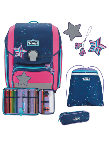 Scout Genius DIN - Schulranzen Set 4 tlg. mit Turnbeutel in Pretty Star