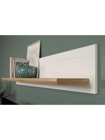 ebuy24 Wandboard Shade Weiß 146 x 21 cm