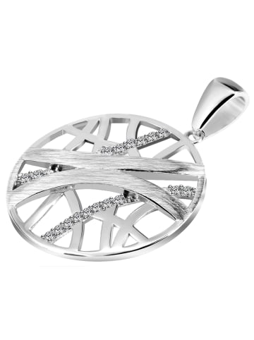 Adeliás Damen Anhänger aus 925 Silber mit Zirkonia in silber