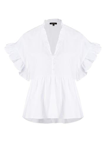 More & More Rüschenbluse in white