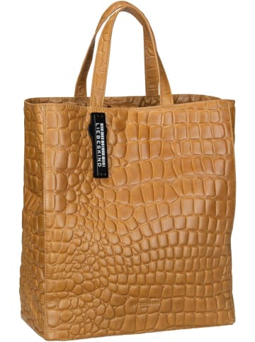 LIEBESKIND BERLIN Handtasche Paper Bag M20 Croco in Golden Amber