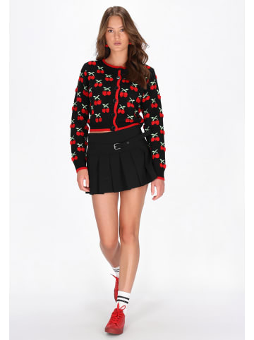 myMo Cardigan in black red