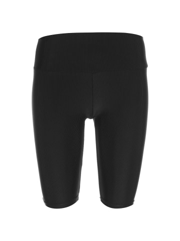 Urban Classics Leggings High Waist Shiny Rib Cycle in schwarz