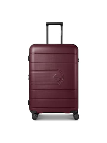 Redolz Essentials 11 4 Rollen Trolley 66 cm mit Dehnfalte in burgundy