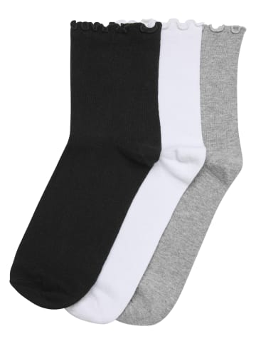 Urban Classics Basic Socks in black+white+heathergrey