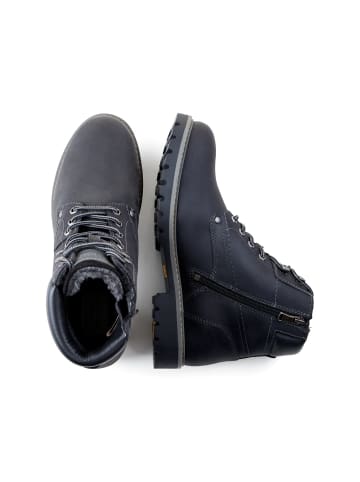 Camel Active Schnürschuhe aus echtem Leder in Schwarz