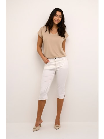 Kaffe Denim Caprihose KAzelina Slim fit in Chalk