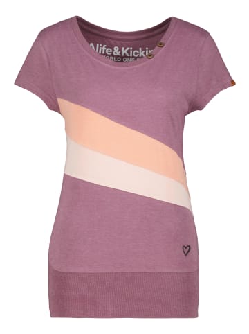 alife and kickin T-Shirt, Shirt CleaAK A in mulberry melange