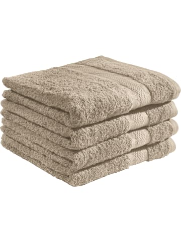 REDBEST Frottier Duschtuch 4er-Pack Chicago in taupe
