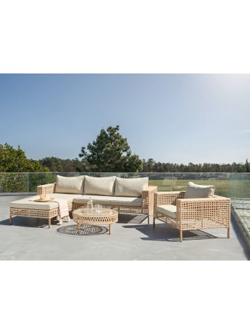 Beliani 3-tlg Sitzgruppe CALASETTA in Beige