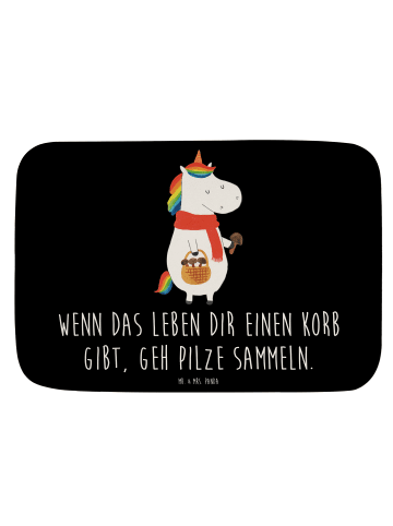 Mr. & Mrs. Panda Badvorleger Einhorn Pilz mit Spruch in Schwarz