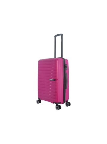 Saxoline Fiesta Trolley TSA Zahlenschloss Spinner 65 cm in fuchsia