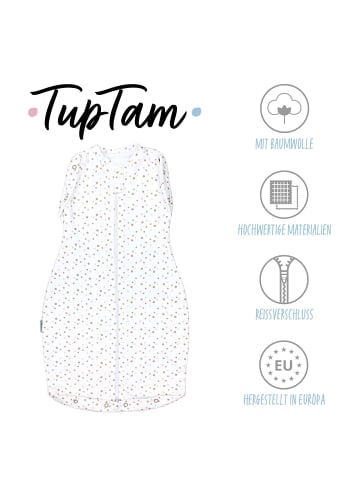 TupTam Babay Schlafsack Pucksack Round in weiß/beige