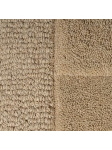 KADIMA DESIGN Eleganter Wollteppich, rutschfest und komfortabel in Braun