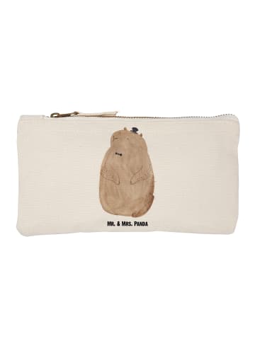 Mr. & Mrs. Panda Schminktasche Murmeltier ohne Spruch in Weiß