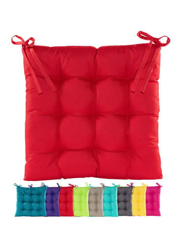 JACK Outdoor Stuhlkissen Sitzkissen 38x38cm Wasserfest in Rot