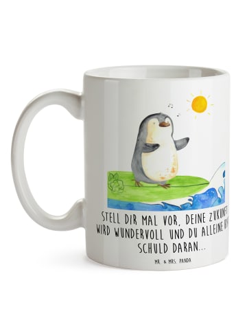 Mr. & Mrs. Panda Tasse Mutig zu sich selbst stehen mit Spruch in Weiß