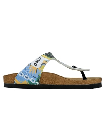 Dogo Lila Zehentrenner Sandalen - No More Drama 37 in Mehrfarbig