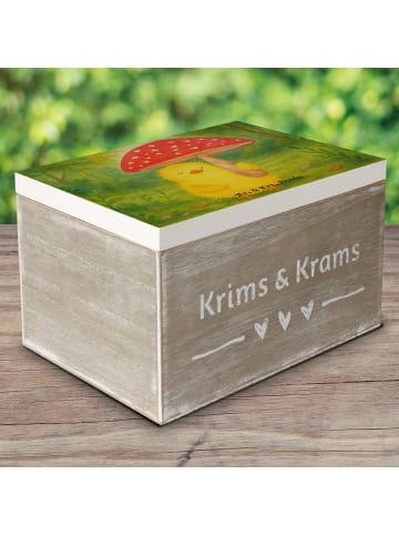 Mr. & Mrs. Panda Geschenkdose Küken Fliegenpilz Design ohne Spruch in Weiß