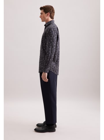 Seidensticker Flanellhemd Regular in Grau