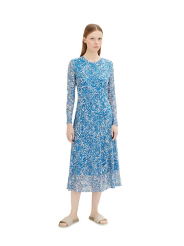 TOM TAILOR Denim Kleid PRINTED MESH in Mehrfarbig