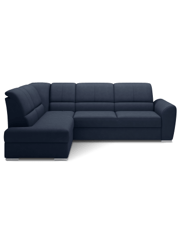 MF Design Silver Recamiere Links in Marineblau -  (L) 270 x (B) 270 x (H) 93 cm