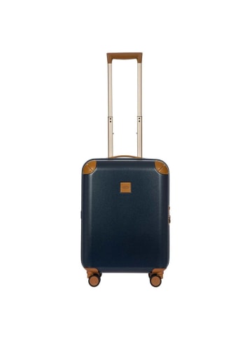 BRIC`s Amalfi - 4-Rollen-Kabinentrolley S 55 cm (cream) in blau