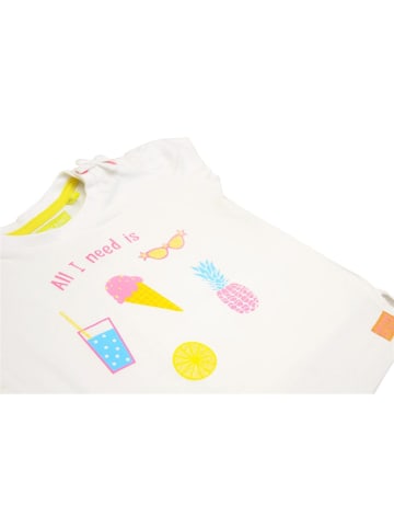 Lemon Beret Baby-Mädchen Sommer T-Shirt in Weiß