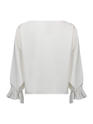 Betty Barclay Satin-Bluse mit U-Boot-Ausschnitt in Rohweiß