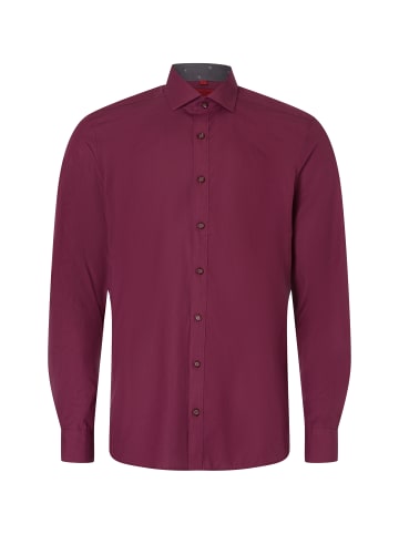 Finshley & Harding Herren Businesshemd in bordeaux