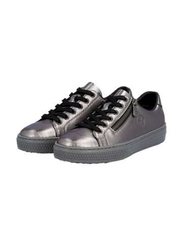 rieker Leder-Sneaker „Zip Manila“ Grau
