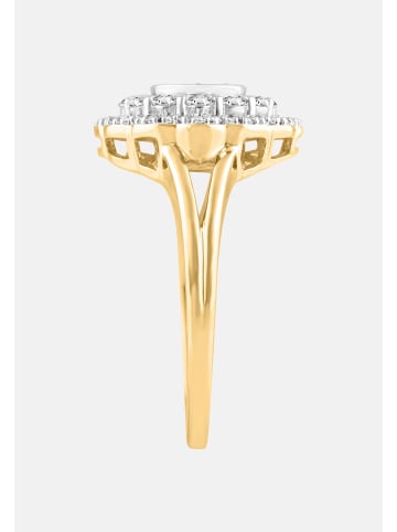 Diamant Exquis Ring aus 375 Gelbgold mit Diamant