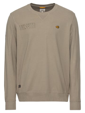 Camel Active Sweatshirt aus zertifiziertem Organic Cotton in Khaki