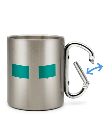 Mr. & Mrs. Panda Thermobecher Winter Weihnachtsfreude mit Spruch in Silber