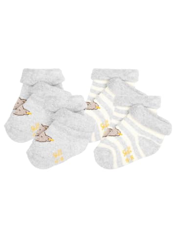 Steiff Socken 4er Pack in Grau