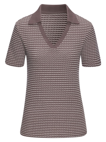 Vivance Poloshirt in taupe-creme