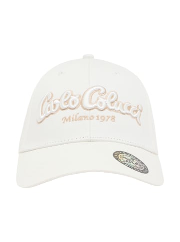 Carlo Colucci Baseball Cap Elezi in Weiß