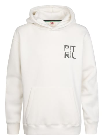 Petrol Industries Lässiger Hoodie mit Print Millplace in Weiß