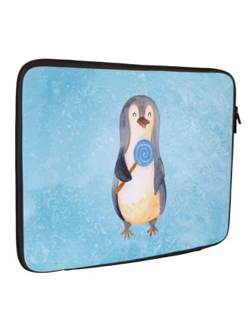 Mr. & Mrs. Panda Notebook Tasche Pinguin Lolli ohne Spruch in Eisblau